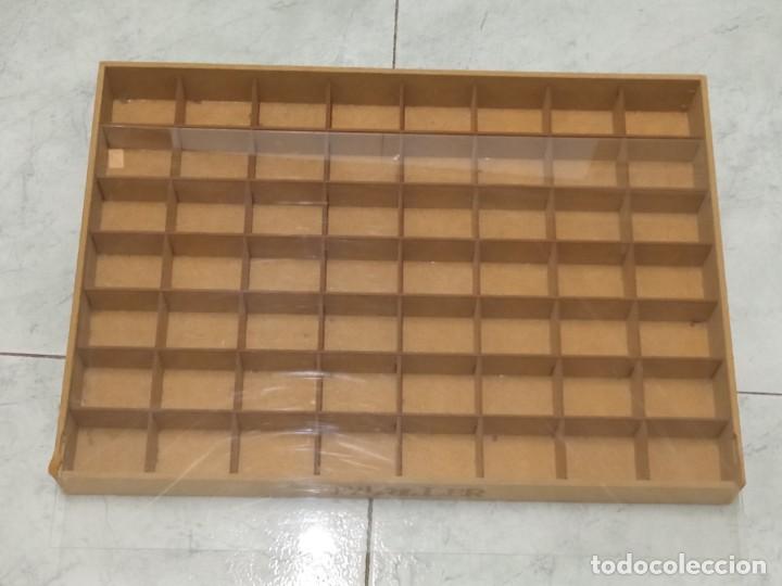 Coleccionismo: Cajon compartimentos con tapa metacrilato - Foto 1