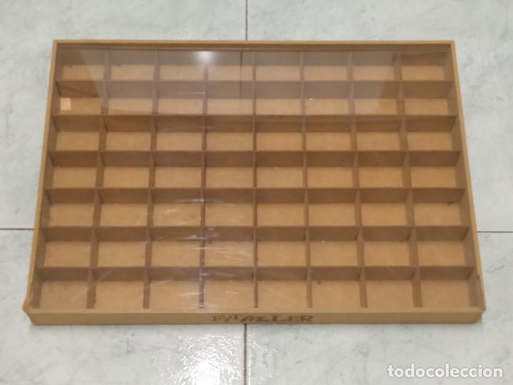 Coleccionismo: Cajon compartimentos con tapa metacrilato - Foto 2