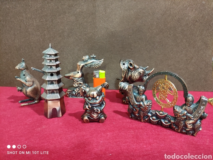 Coleccionismo: Lote de figuras encendedor o mecheros