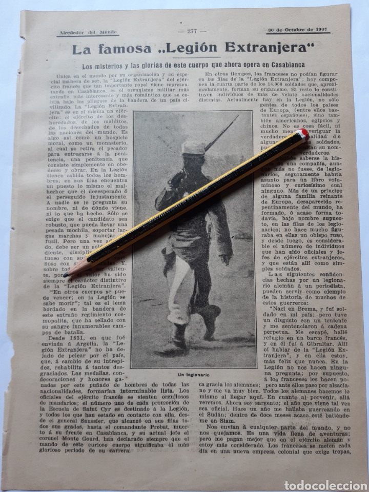 Coleccionismo: LA LEGI&Oacute;N EXTRANJERA EN CASABLANCA / FANTASMAS / RELOJ DE LA TORRE EIFFEL 1907
