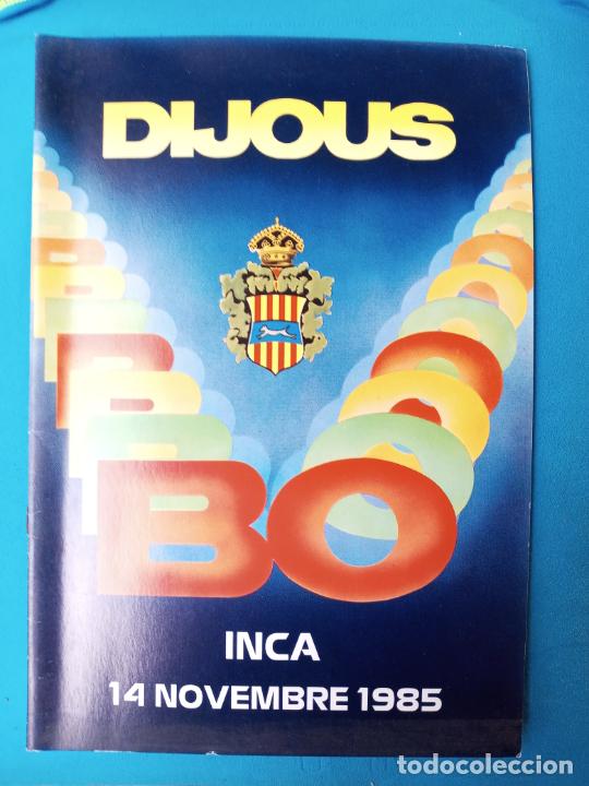 Coleccionismo: Dijous Bo - Inca 1985 - Foto 1
