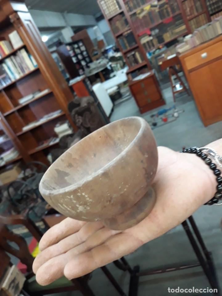 Coleccionismo: TAZON O C&Aacute;LIZ LITURGIA.. MADERA.ANTIGUO