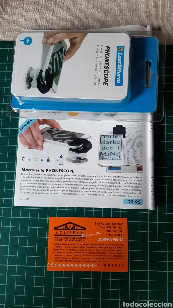 Collecting: LEUCHTTURM MACROLENTE PHINESCOPE PARA M&Oacute;VILES O TABLETA MICROSCOPIO DIGITAL
