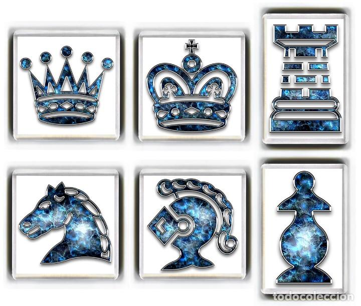 Coleccionismo: LOTE 6 IMANES ACRILICOS NEVERA - AJEDREZ CHESS