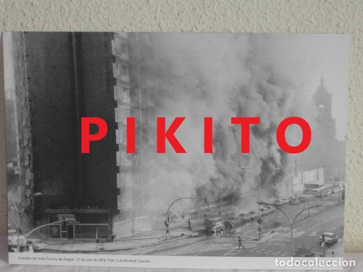 Coleccionismo: Fotograf&iacute;a COLECCI&Oacute;N HERALDO DE ARAG&Oacute;N - Incendio del Corona de Arag&oacute;n. 12 Julio 1979.