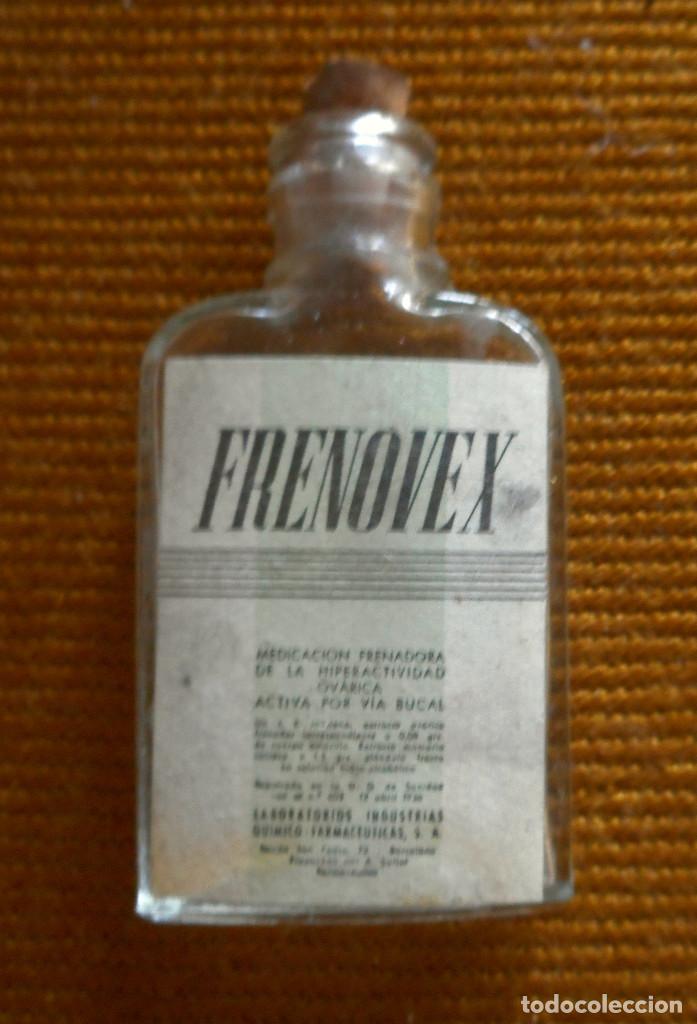 Coleccionismo: ANTIGUO FRASCO DE FRENOVEX DEL LABORATORIO INDUSTRIAS QU&Iacute;MICO FARMACE&Uacute;TICAS, S.A.