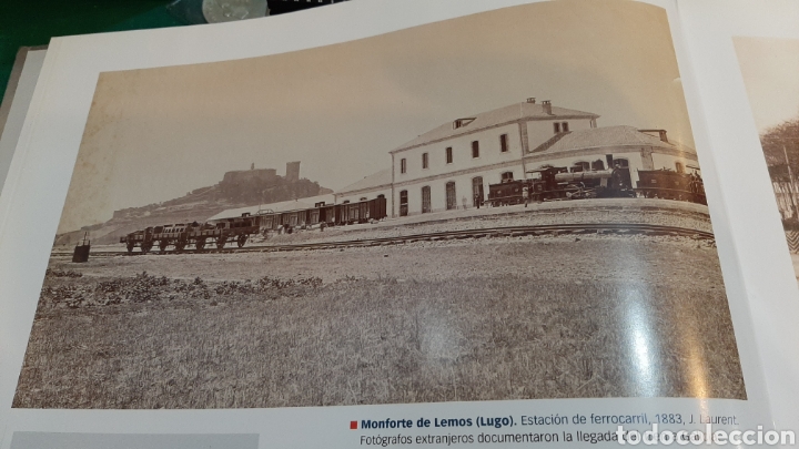 Sammelleidenschaft Papier: HOJA LIBRO GALICIA MEMORIA MONFORTE DE LEMOS ESTACI&Oacute;N FERROVIARIA 1883