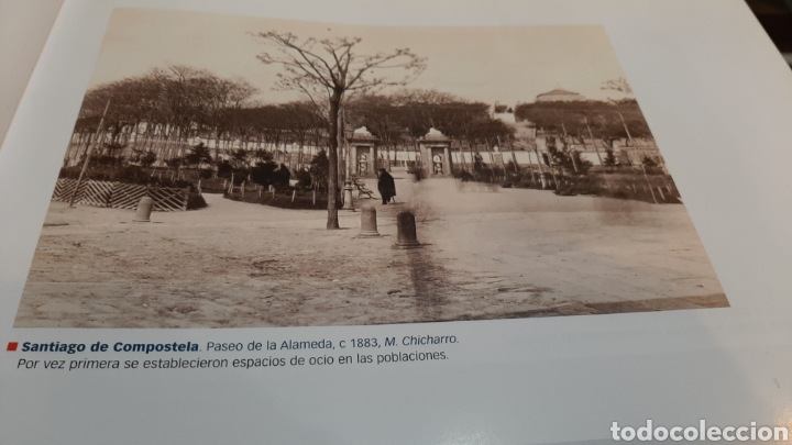 Collectionnisme: HOJA LIBRO GALICIA MEMORIA SANTIAGO COMPOSTELA 1883 PASEO ALAMEDA