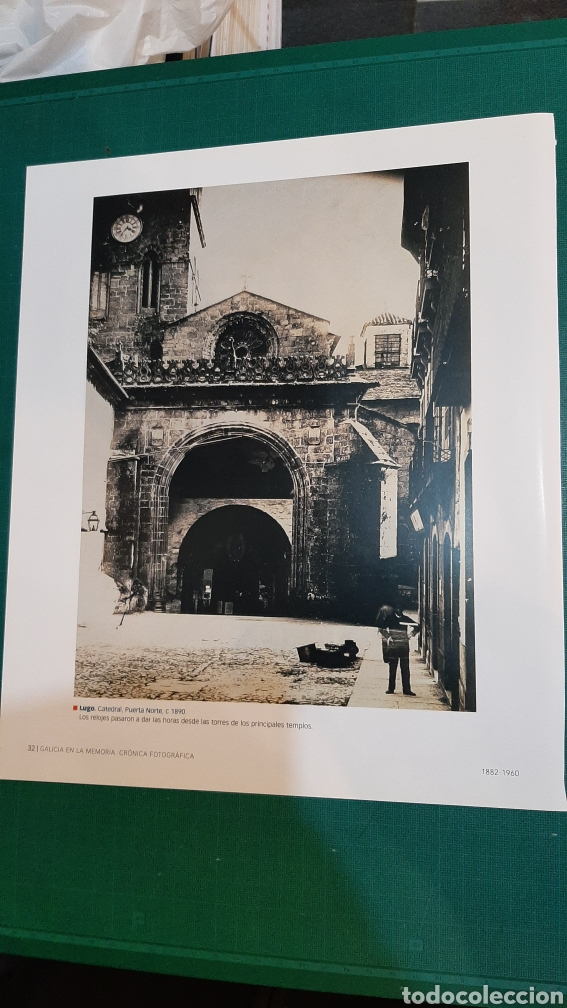 Sammelleidenschaft Papier: LUGO HOJA LIBRO CATEDRAL 1890 GALICIA MEMORIA 25x20