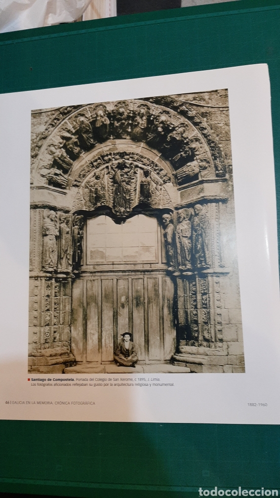 Collectionnisme: HOJA DE LIBRO SANTIAGO COMPOSTELA 1895 25X20