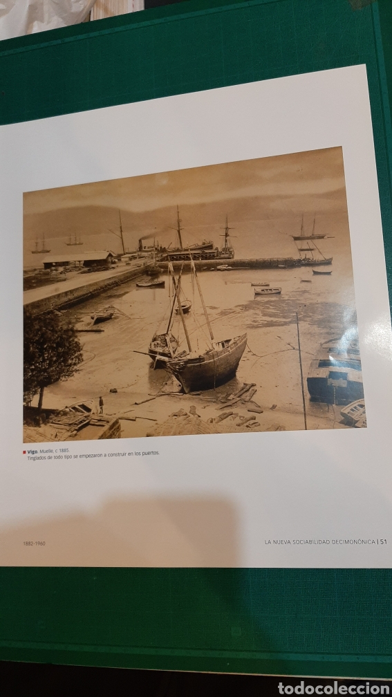 Coleccionismo: HOJA LIBRO VIGO 1885 GALICIA MEMORIA 23X18
