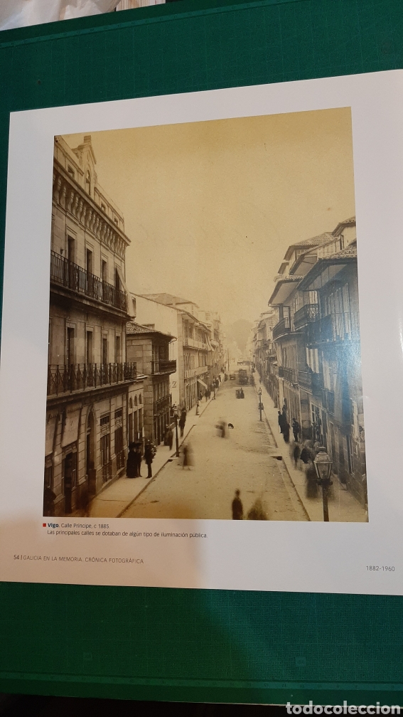 Sammelleidenschaft Papier: HOJA LIBRO MEMORIA GALICIA VIGO 1885 25 X20