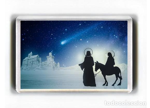 Collezionismo: IMAN ACRILICO NEVERA - NAVIDAD JOSE Y LA VIRGEN MARIA