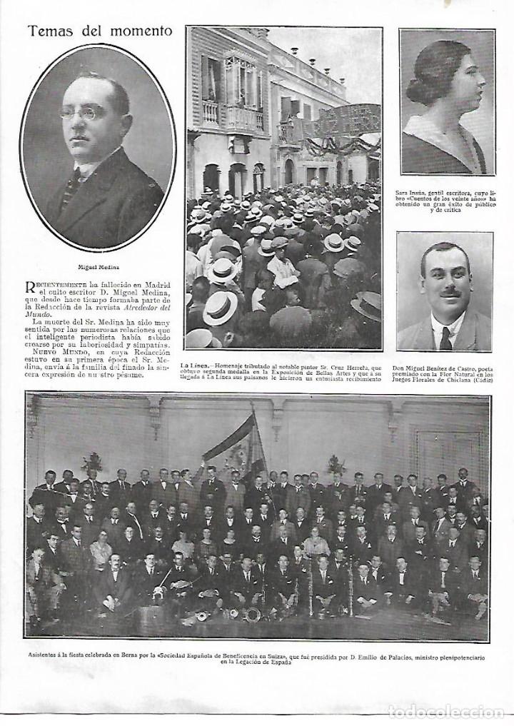 Colecionismo: A&Ntilde;O 1924 RECORTE PRENSA LA LINEA HOMENAJE AL PINTOR CRUZ HERRERA GRAN RECIBIMIENTO POPULAR