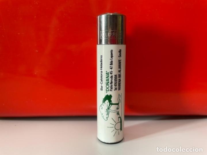 Coleccionismo: Mechero clipper Vintage con publicidad de Do&ntilde;ana