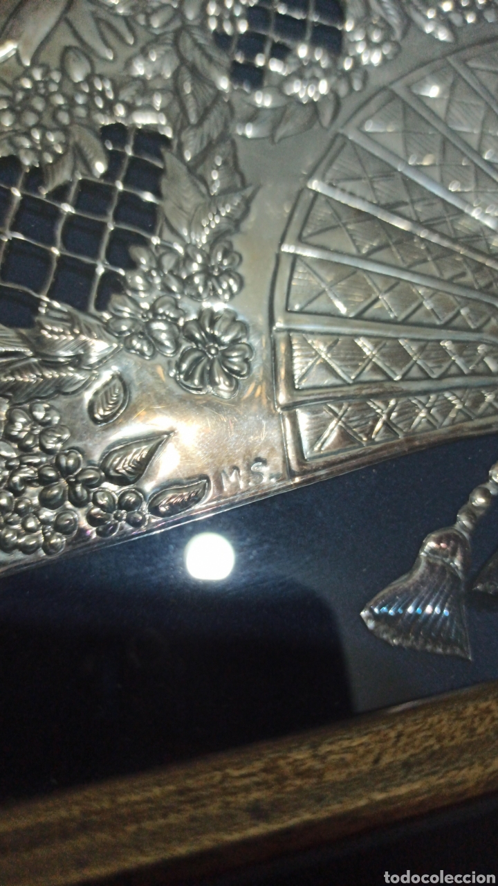 Coleccionismo: Abanico de plata - Foto 5