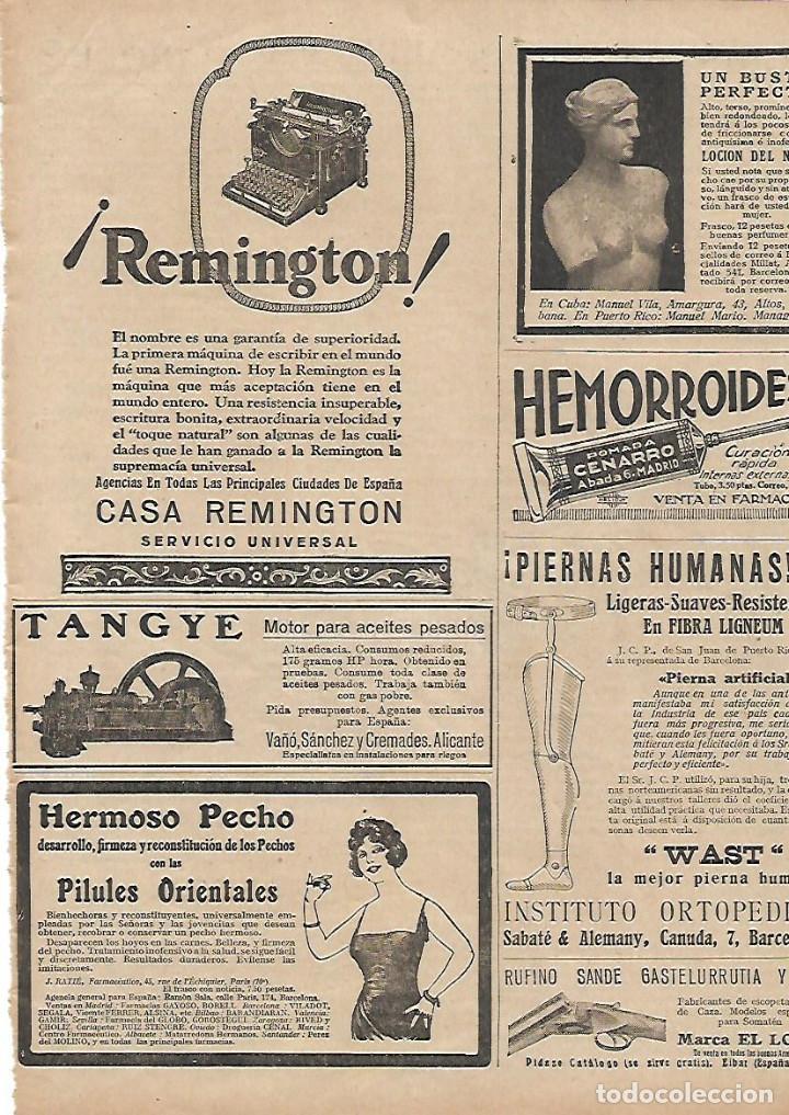 Collectionnisme: A&Ntilde;O 1929 RECORTE PRENSA PUBLICIDAD MAQUINA ESCRIBIR REMINGTON