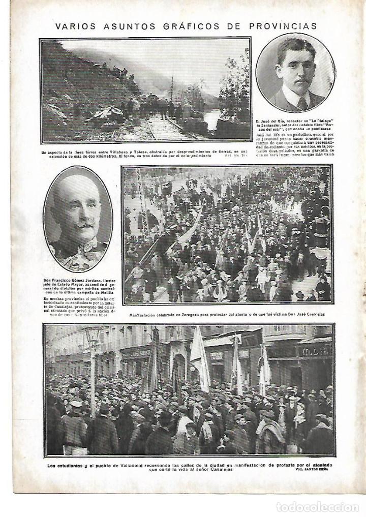 Collecting paper: A&Ntilde;O 1912 RECORTE PRENSA DESPRENDIMIENTOS TIERRA EN LINEA TREN DE VILLABONA Y TOLOSA