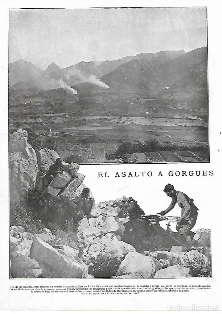 Collezionismo: A&Ntilde;O 1924 RECORTE PRENSA GUERRA DE AFRICA EL ASALTO A GORGUES EJERCITO SOLDADOS REGULARES