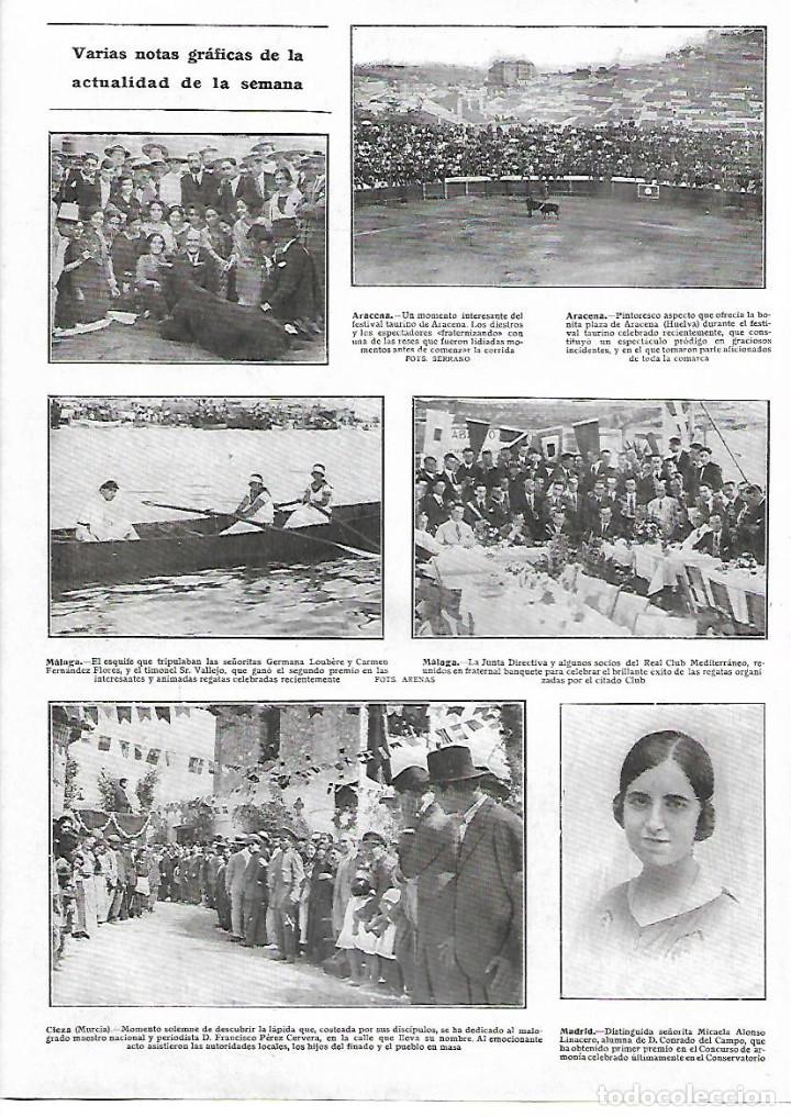 Collezionismo: A&Ntilde;O 1924 RECORTE PRENSA ARACENA HUELVA FESTIVAL TAURINO PLAZA DE TOROS