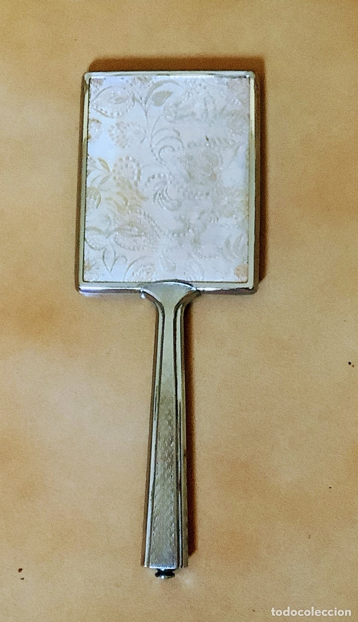 Coleccionismo: Espejo de mano antiguo para tocador - Foto 2