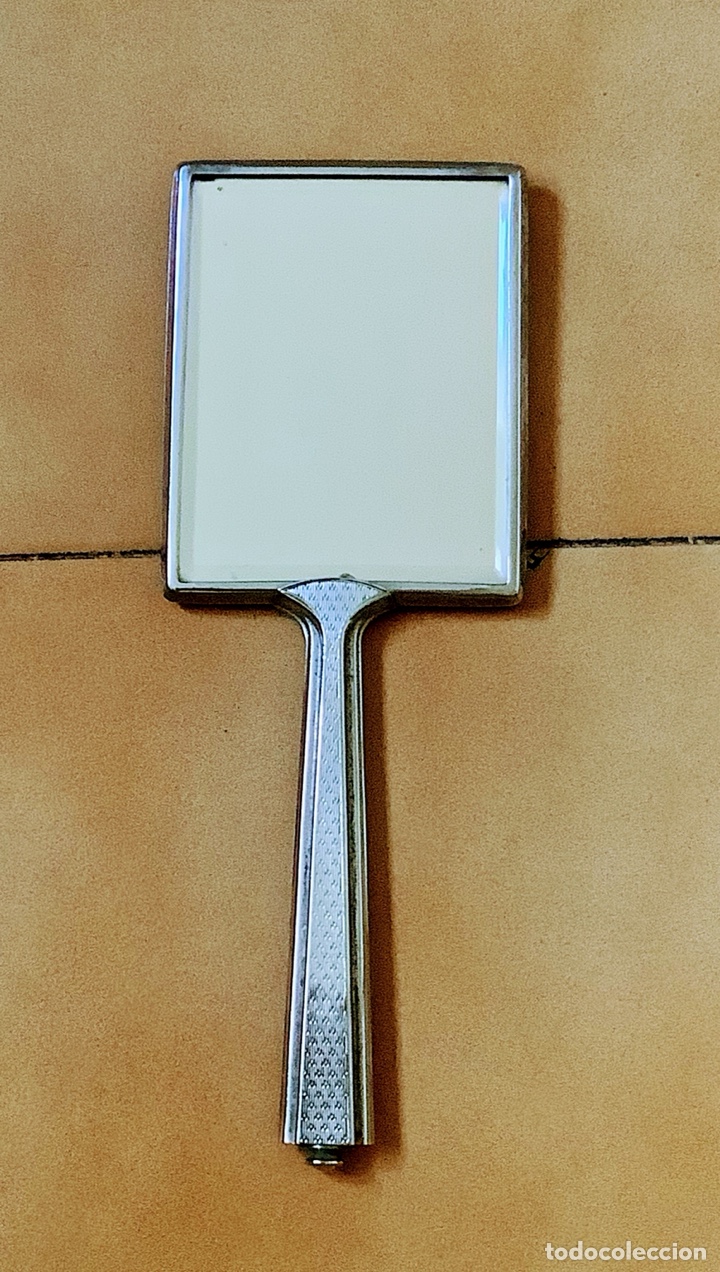 Coleccionismo: Espejo de mano antiguo para tocador - Foto 1