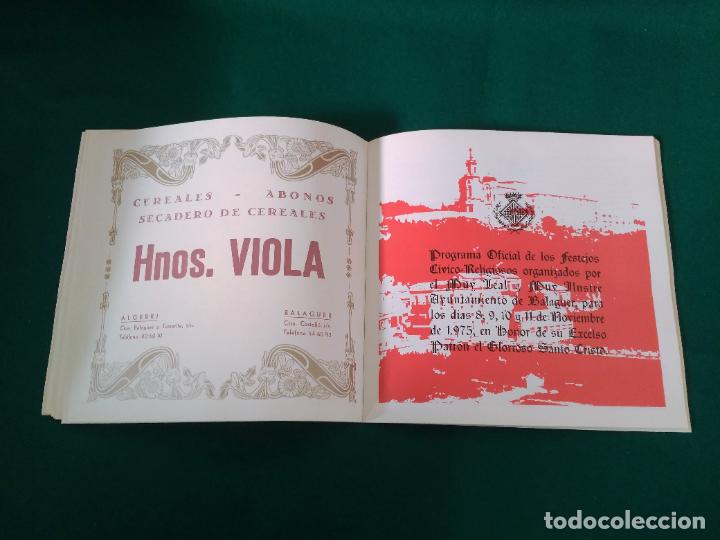 Coleccionismo: PROGRAMA FESTES SANT CRIST BALAGUER 1975 - Foto 11