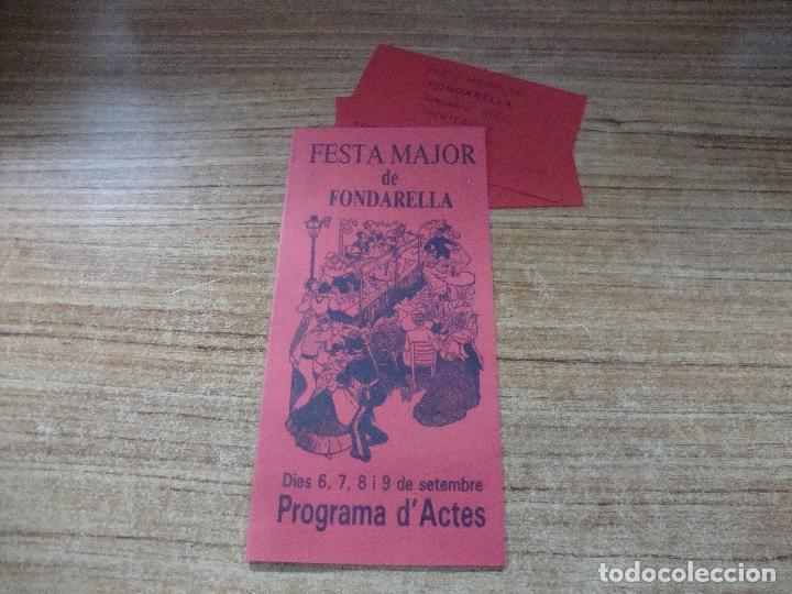 Collectionnisme: CUADRIPTIC PROGRAMA FESTA MAJOR FONDARELLA LLEIDA 1983