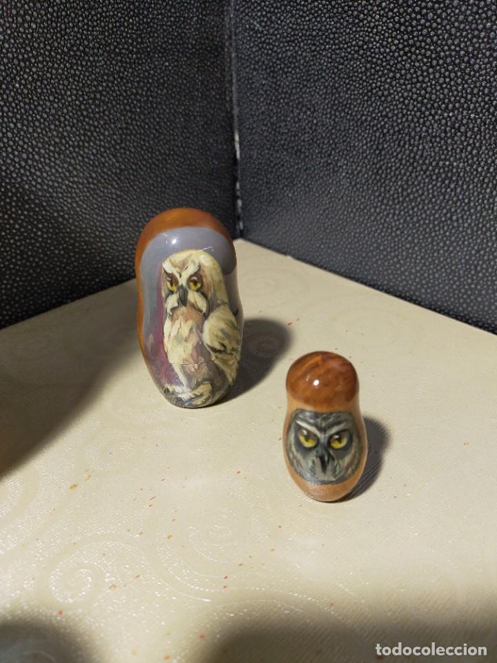 Coleccionismo: Coleccion de Buhos de madera - Foto 4