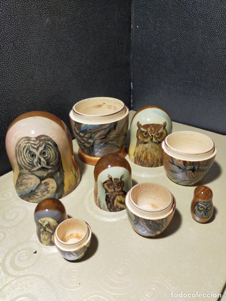 Coleccionismo: Coleccion de Buhos de madera - Foto 6