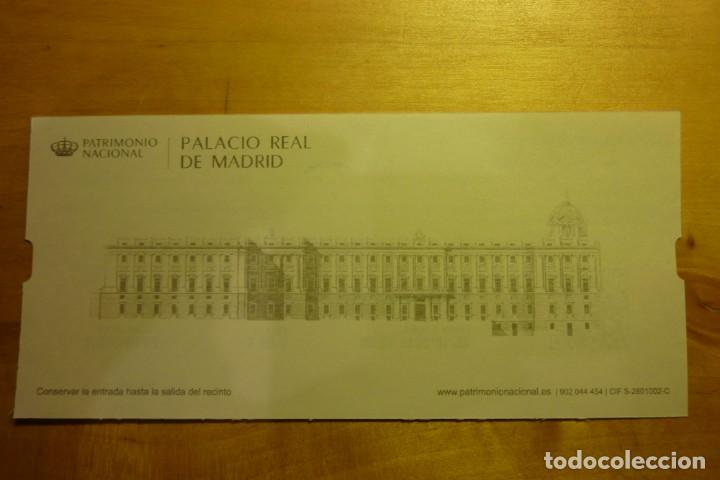 Sammelleidenschaft Papier: Entrada Palacio Real de Madrid Monumentos Turismo Reales Sitios Patrimonio Nacional
