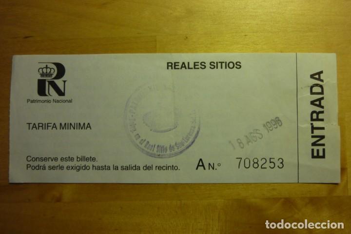Sammelleidenschaft Papier: Entrada Reales Sitios Patrimonio Nacional - Palacios Reales Turismo Monumentos