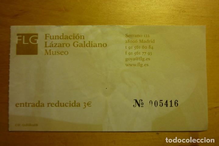 Collectionnisme: Entrada Museo Fundaci&oacute;n L&aacute;zaro Galdiano Madrid - Turismo Monumentos Arte