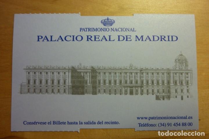 Coleccionismo: Entrada Palacio Real de Madrid Patrimonio Nacional - Reales Sitios Turismo Monumentos Arte