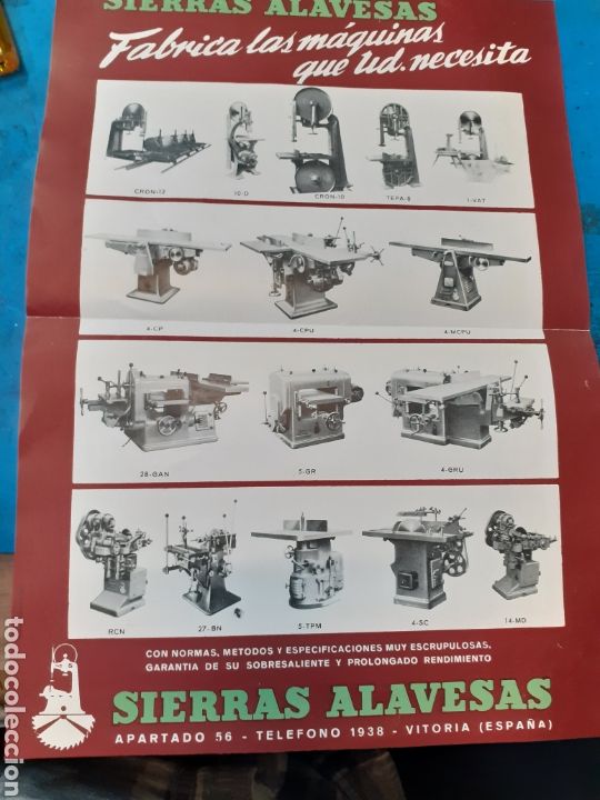 Coleccionismo: Publicidad sierras alavesas. A&ntilde;os 50/60.