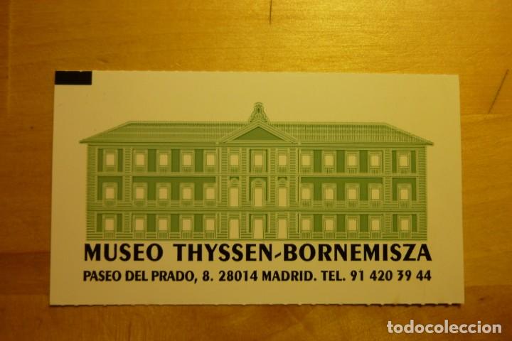 Coleccionismo: Entrada Museo Thyssen Bornemisza Madrid Turismo Museos Arte Palacio de Villahermosa