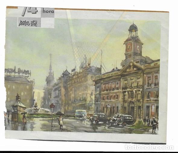 Colecionismo: PUBLICIDAD ORIGINAL DIBUJO (LLOVERAS): CIUDAD (A&Ntilde;OS 60) - DORSO RECORTE farmacia