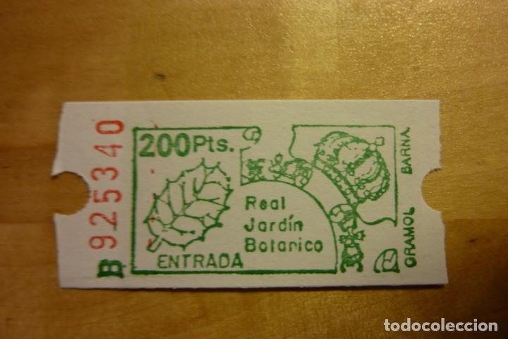 Coleccionismo: Entrada Real Jard&iacute;n Bot&aacute;nico de Madrid CSIC - Turismo Ciencia Museos Jardines hist&oacute;ricos