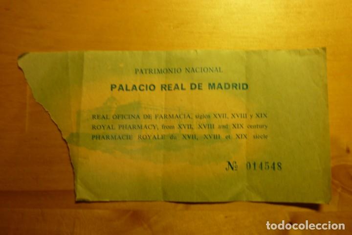 Coleccionismo: Entrada Palacio Real de Madrid Patrimonio Nacional - Reales Sitios Turismo Monumentos Arte