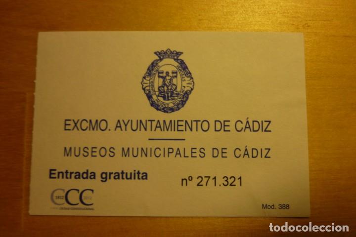 Collecting paper: Entrada Museos Municipales de C&aacute;diz - Turismo Arte Historia Andaluc&iacute;a