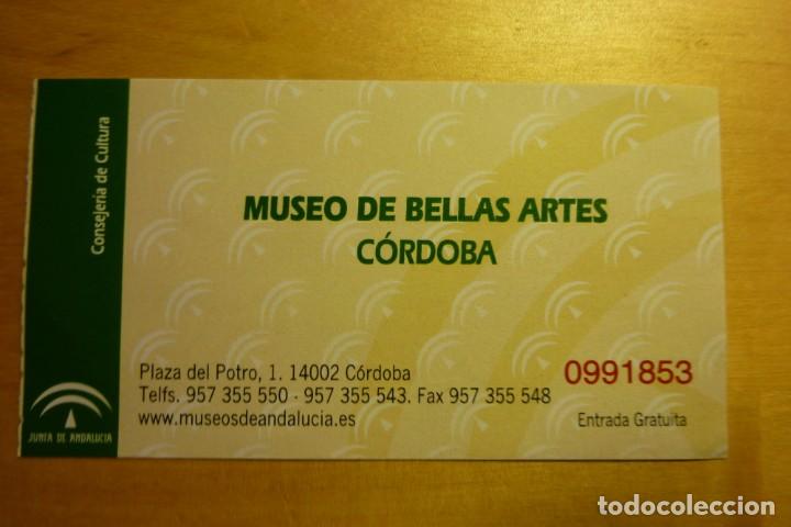 Collecting paper: Entrada Museo de Bellas Artes de C&oacute;rdoba - Turismo Arte Junta de Andaluc&iacute;a