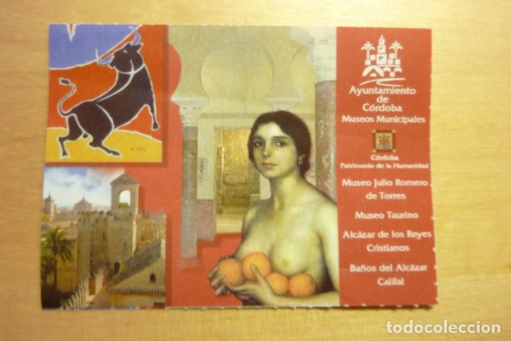 Collecting paper: Entrada Museos Municipales de C&oacute;rdoba Museo Julio Romero de Torres Turismo Andaluc&iacute;a Casa museo