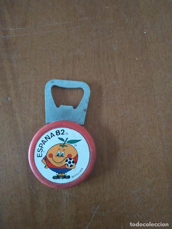 Coleccionismo: Abridor Espa&ntilde;a 82 Naranjito - Foto 1