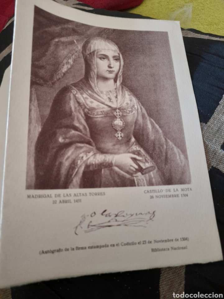 Coleccionismo: Dictico de quinientos aniversario del nacimiento de Isabel la Catolica - Foto 1 - 257979415