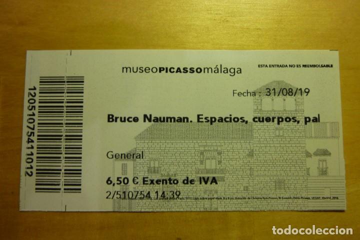 Coleccionismo: Entrada Exposici&oacute;n Bruce Nauman Museo Picasso M&aacute;laga - Arte conceptual Postminimalismo