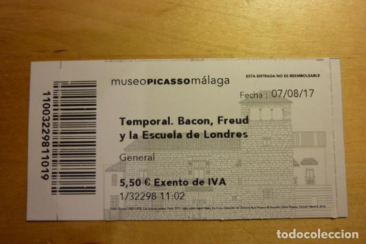 Coleccionismo: Entrada Exposici&oacute;n Bacon Freud y la Escuela de Londres Museo Picasso M&aacute;laga 2017 - Expresionismo