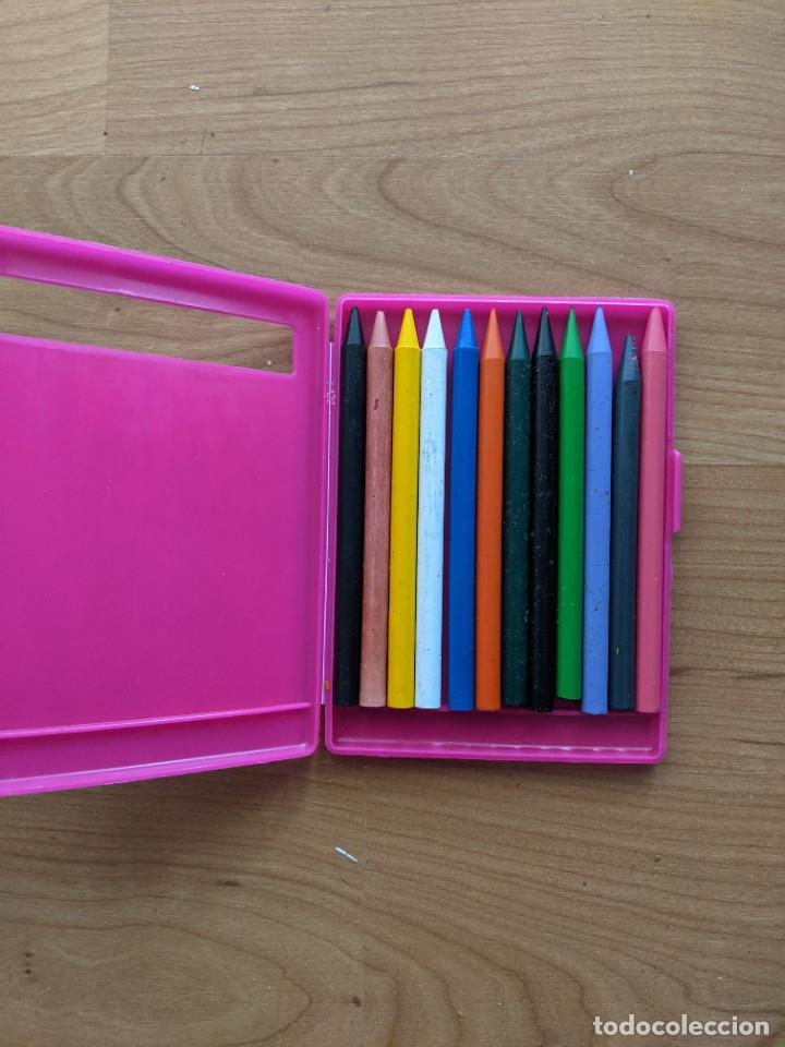 Coleccionismo: CAJA 12 L&Aacute;PICES DE CERA &laquo;PLASTICOLOR&raquo; - Foto 2