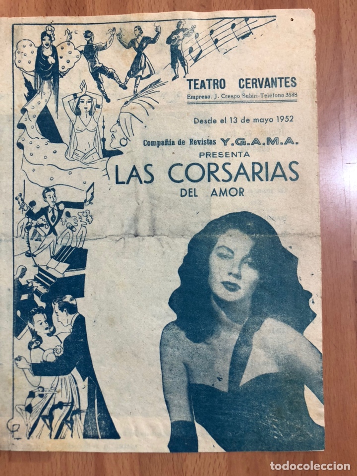 Coleccionismo: Programa teatro cervantes las corsarias del amor.tina rossi ava gardner 1