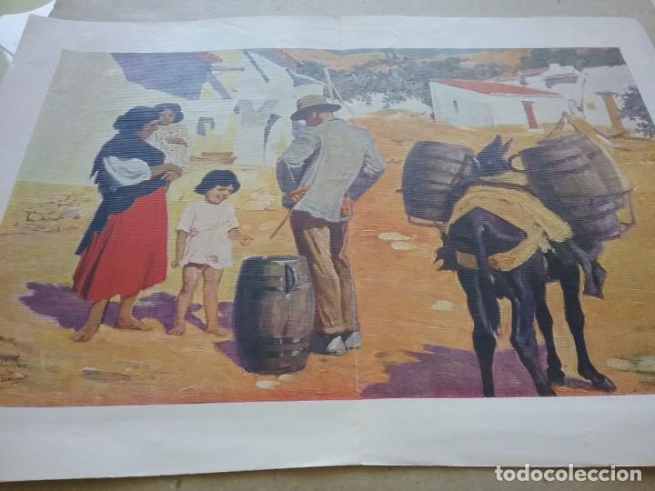 Coleccionismo: L&aacute;mina. EL AGUADOR MALAGUE&Ntilde;O.Cesar &Aacute;lvarez Dumont. Principios s.xx (424-2)
