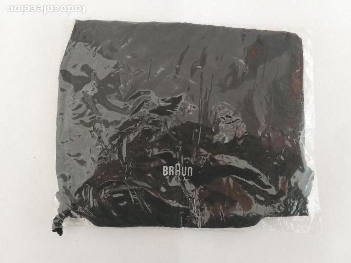 Coleccionismo: Bolsa para conservar o transportar la afeitadora con publicidad de Braun.